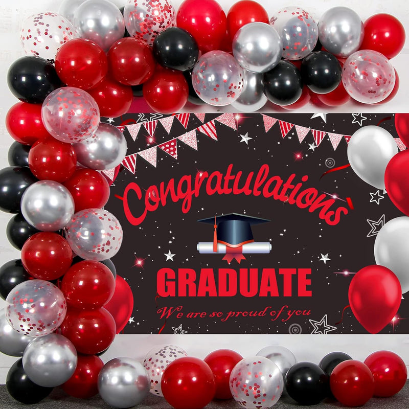 2024 Graduation Decorations, Graduation Decorations Class Of 2024, Red