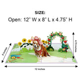 Corgi & Blooms 3D Pop-Up Mother’S Day Card – Cute Floral Dog Lover Surprise, Thoughtful Spring Gift For Mom, Wife, Grandma, Or Dog Mom – 6" X 8" Greeting Card With Envelope