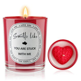 Gifts For Him Her Christmas, Anniversary, Birthday, Valentines Day, Just Because, You'Re Stuck With Me Candle Gifts For Boyfriend Girlfriend, I Love You Gift For Women Men, Funny Lavender Candle, 6 Oz