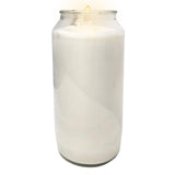 7 Day White Prayer Candle In Glass Jar- 3 Pack - Memory Candle For Religious, Memorial, Vigil And Emergency - 100% Vegetable Oil Wax