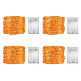 4 Pack Battery Operated Dewdrop Led Lights,Indoor Mini Fairy Lights With Timer Function,For Wedding Home Parties Christm