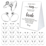 Minimalist Bridal Shower Ring Game, 'Put A Ring On It' With 50 Fake Plastic Rings, Wedding Party Game For Guests - Rg02