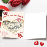 Cute Valentines Day Card Gifts For Dog Dad, Mens Valentines Day Gifts For Him From Dogs