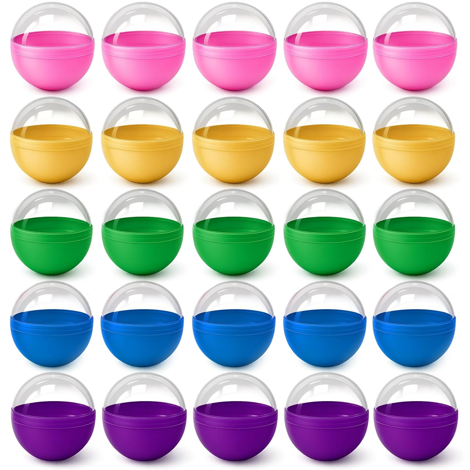 50Pcs 2 Inch Multicolor Vending Machine Capsules Gumball Machine Capsules, Prize Capsules, 2 Inch Capsules For Prize, Easter, Party Favors