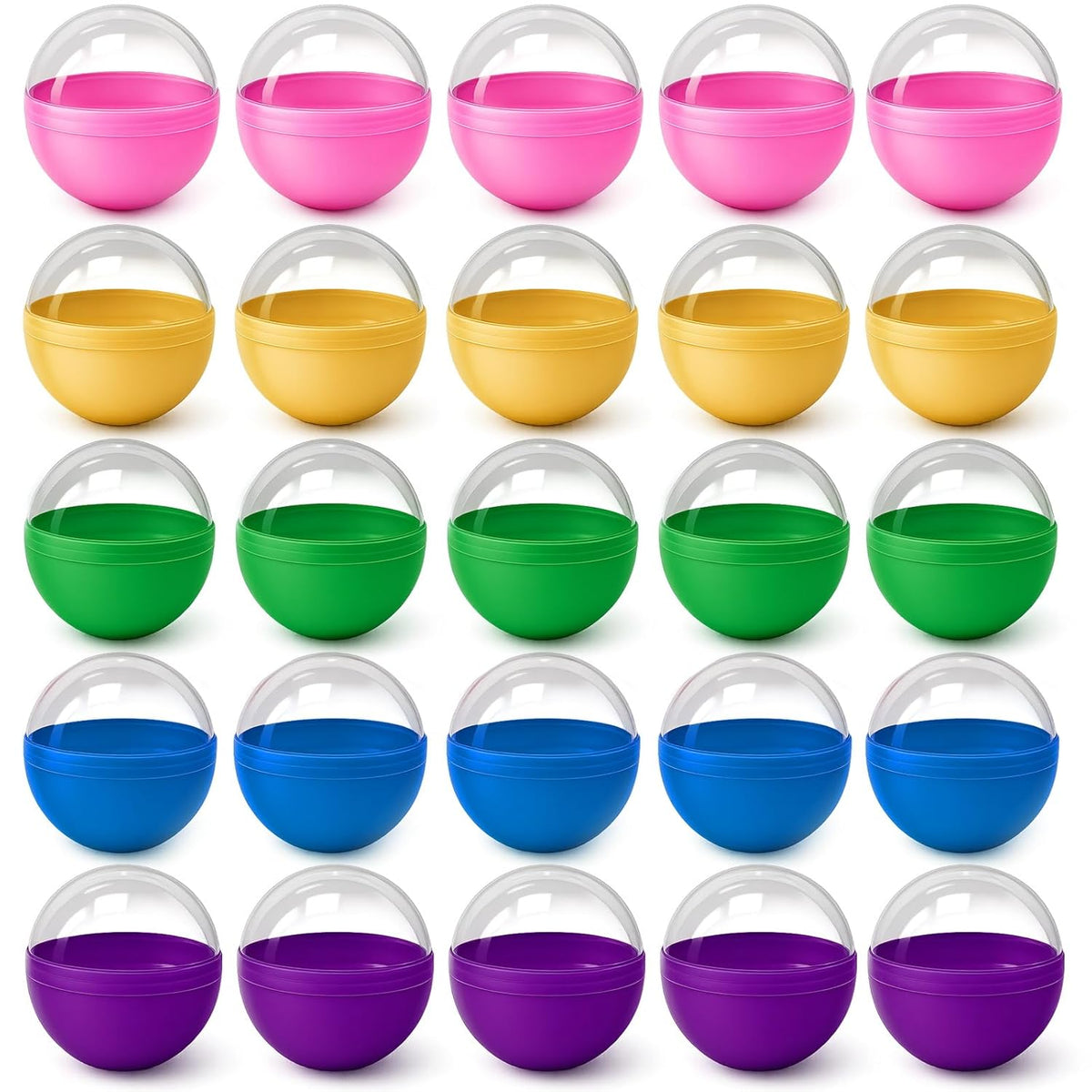 50Pcs 2 Inch Multicolor Vending Machine Capsules Gumball Machine Capsules, Prize Capsules, 2 Inch Capsules For Prize, Easter, Party Favors