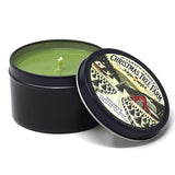 Christmas Tree Farm - Container Candle, 6 Oz - Made With Beeswax, Coconut And Soy - Black Tin Candle - Handmade In The Usa - (Christmas Tree Farm)
