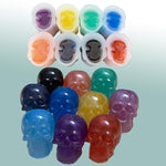 Skull Resin Mold Silicone Molds For Epoxy Resin Casting 8Pcs Mini 3D Skull Candle Mold Halloween Key Ring Accessory