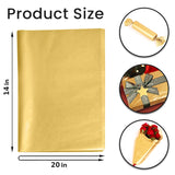 120 Sheets Metallic Gold Tissue Paper For Gift Bags 14" X 20" - Gift Wrapping Tissue For Christmas Gifts, Party & Wedding Decorations - Christmas Wrapping Paper For Holiday Xmas Décor