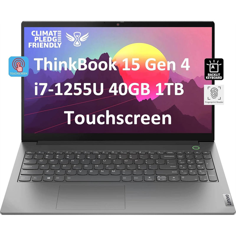 Lenovo Thinkbook 15 Gen 4 15.6'' Fhd Touchscreen (12Th Gen Intel 10-Core I7-12