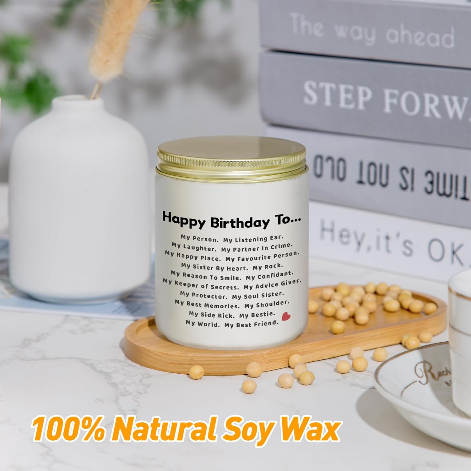 Birthday Gifts For Women - Friendship Best Friend Birthday Gifts For Women Bestie Bff, Lavender Candle