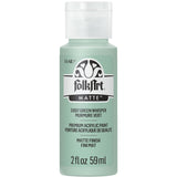 FolkArt Acrylic Craft Paint, Green Whisper 2 fl oz Premium Matte Finish Paint, Perfect For Easy To Apply DIY Arts And Crafts, 51007