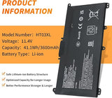 HP HT03XL 41.1Wh Laptop Battery Replacement for Pavilion 14 15 250 G7 TPN-Q207 L11119-855