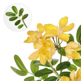 Artificial Yellow Flowers 29.5 Inch Long Stem Locust Flower Stems Faux Silk Sophora Japonica Blooms For Home Decor Wedding Centerpieces Wreath Farmhouse Floral Arrangements