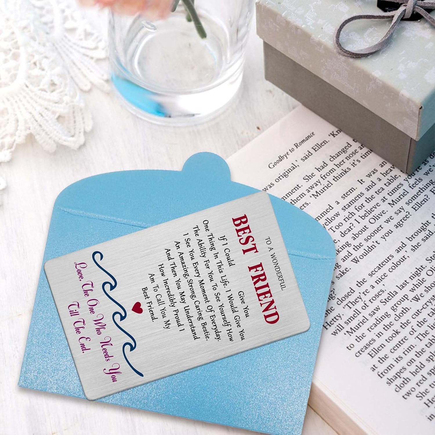 Valentines Day Card For Best Friend Women Friendship Long Distance Easter Wedding Mother'S Day Gifts