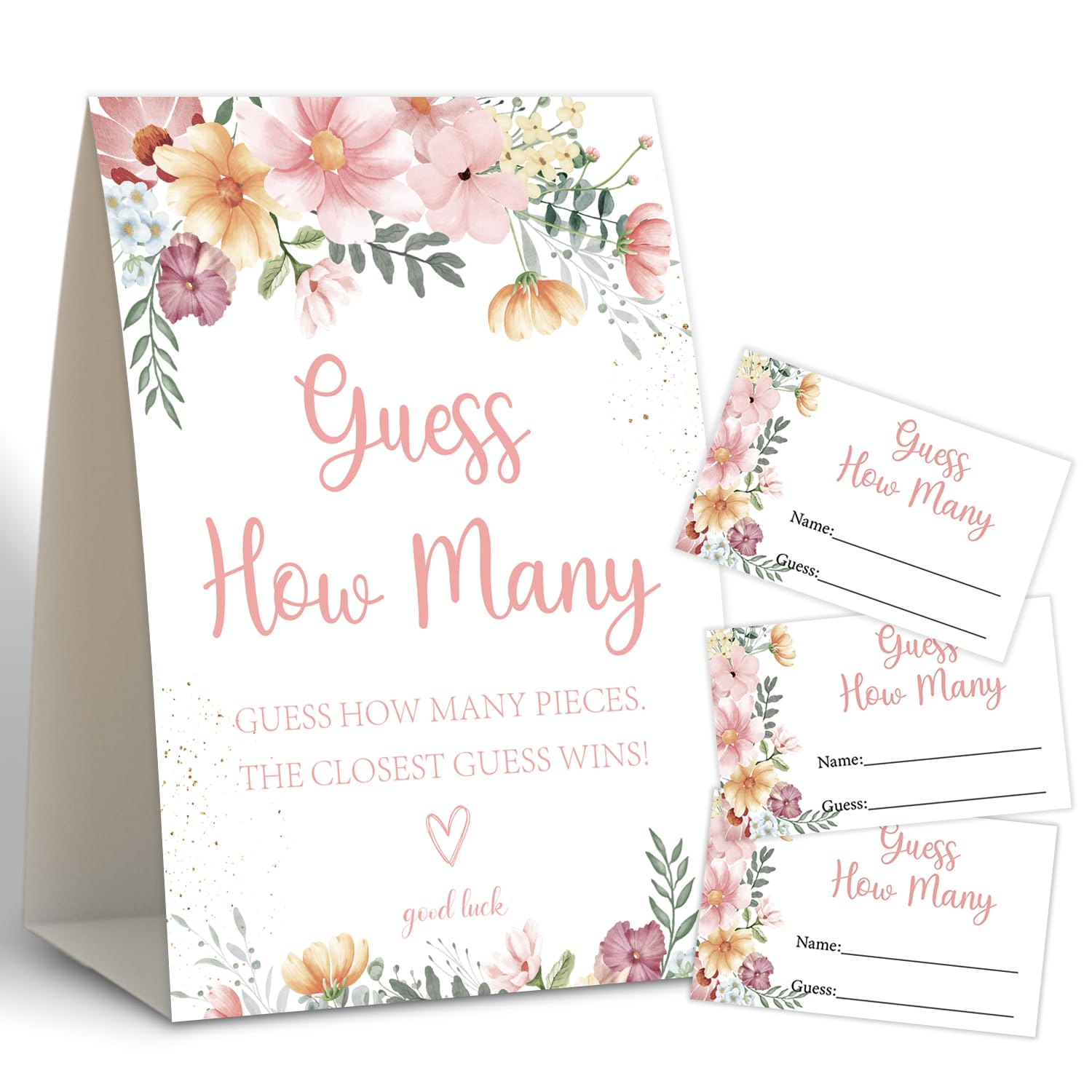 Boho Shower Game,How Many,Baby Shower Games,Wedding Shower Games,Baby Shower Decorations Gender Neutral,Bridal Shower Decoration,Birthday Party Game,50 Cards & 1 Sign -13