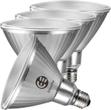 PAR38 LED Flood Light Bulbs 4 Pack 5500LM 350W Equivalent Waterproof 5000K Daylight