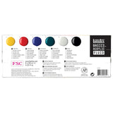 Liquitex BASICS Acrylic Fluid Paint, 6 x 118ml (4-oz.) Bottle Set