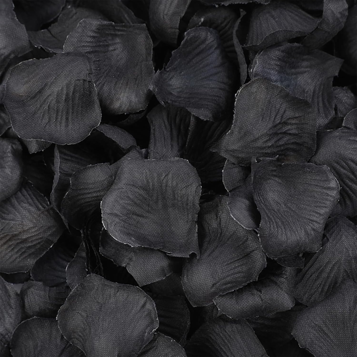 1000 Pcs Artificial Fake Rose Petals,Flower Petals For Romantic Night, Engagement, Party, Wedding, Event Flower Decorations, In Bulk(Black)