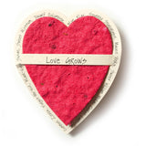 Bloomin Mini Cranberry Red Heart-Shaped Seed Paper Enclosure Cards 9 Card Set - Perfect For Valentine'S Day, Mother'S Day And Wedding Anniversaries! Size: 2.25 X 2.25 By Bloomin