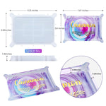 Tray Molds, Small Rectangle Silicone Molds For Resin, Epoxy Resin Molds For Serving Tray, Resin Art, Diy Jewelry/Cups/Makeup/Candy Storage Tray, Home Decor Crafts