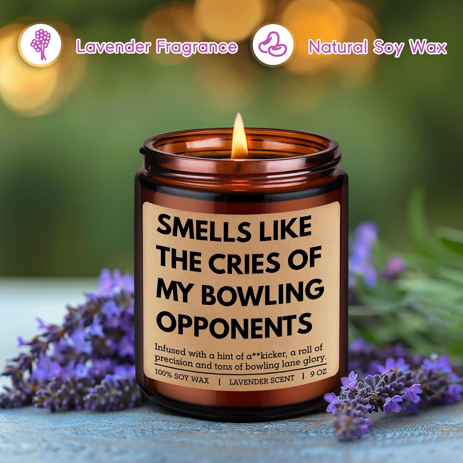 Candle, Bowling Gifts For Men Women, Funny Gifts For Bowlers Lovers, Bowling Accessories, Tenpin Ball Themed Stuff, Birthday Valentines Idea For Team League Player Friend Dad Husband Boyfriend