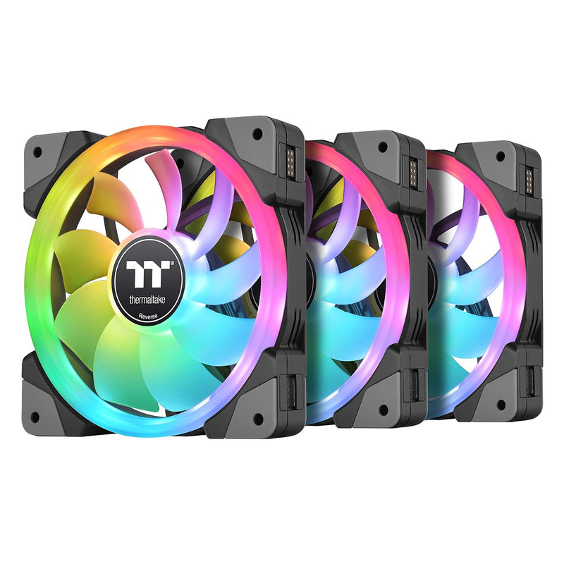 Thermaltake SWAFAN EX 12 RGB PC Cooling Fan, 3 Pack, 500~2000 RPM, Magnetic Co