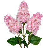 3Pcs Fake Flowers Hydrangea Artificial Flowers 28" Long Stem Pink Faux Flowers For Vase, Real Touch Silk Flowers Décor For Floral Arrangement Home Farmhouse Office Hotel Decoration