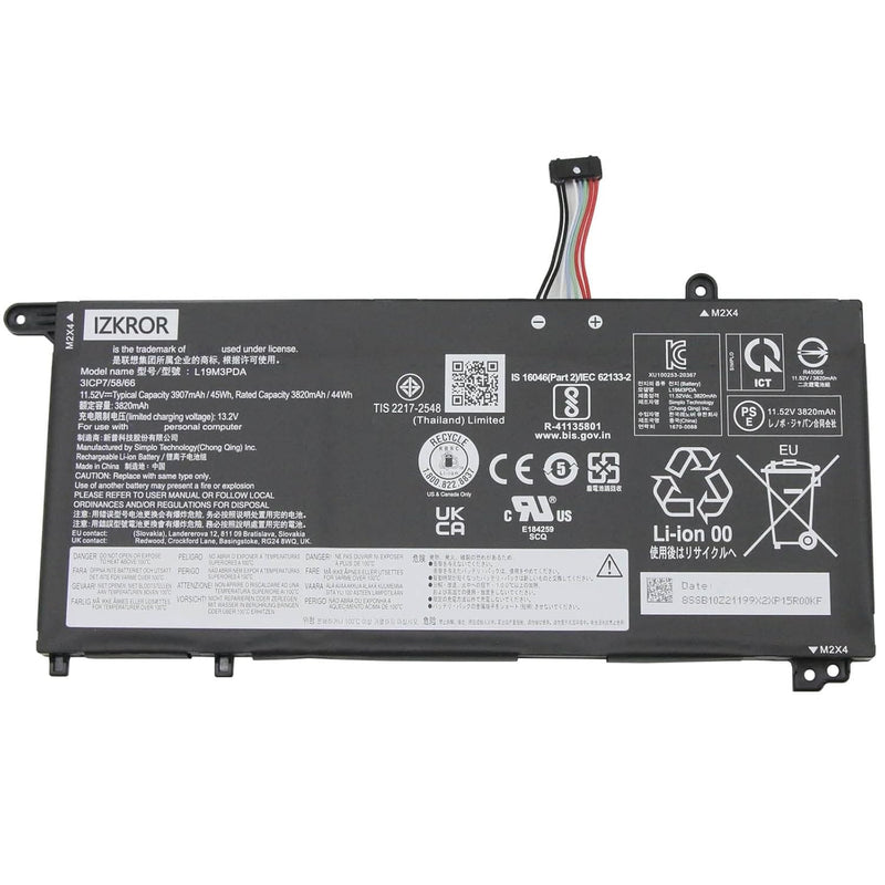 L19M3Pda 45Wh Battery Replacement For Lenovo Thinkbook 14 G2 Itl Are / 14 G3 A