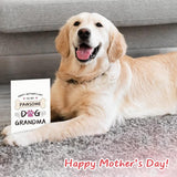 Funny Dog Mother'S Day Card For Grandma - 5.5" X 8" Happy Mothers Day Gift For Best Pawsome Grandmother From Dog Puppy With Envelope