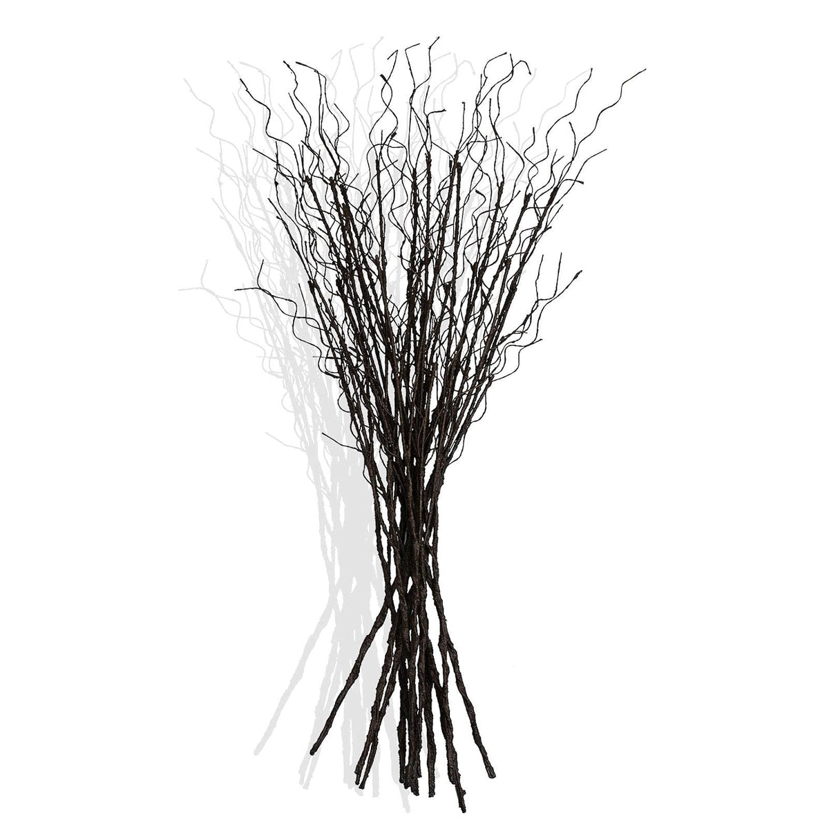 12 Pcs Artificial Curly Willow Branches Plants Decorative Brown Twig Stems Spray Tall For Vase Diy Crafts Wedding Floral Arrangement Home Decor Indoor