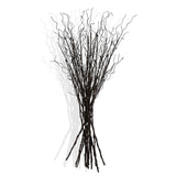 12 Pcs Artificial Curly Willow Branches Plants Decorative Brown Twig Stems Spray Tall For Vase Diy Crafts Wedding Floral Arrangement Home Decor Indoor