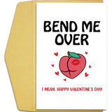 Naughty Valentines Day Card For Husband Boyfriend, Funny Valentines Card For Him, Happy Valentine'S Day Card From Wife Girlfriend, Bend Me Over Card