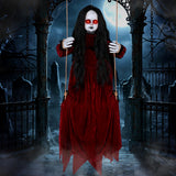 56'' Hanging Swinging Ghost Doll Girl Halloween Decorations Outdoor Indoor