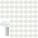 65Pcs Fake Flowers White Hydrangea Artificial Flowers Bulk (Not Squished, No Steaming Need) Ivory Silk Flowers With Stems For Wedding Decor,Home,Baby Shower,Table Centerpieces Decoration