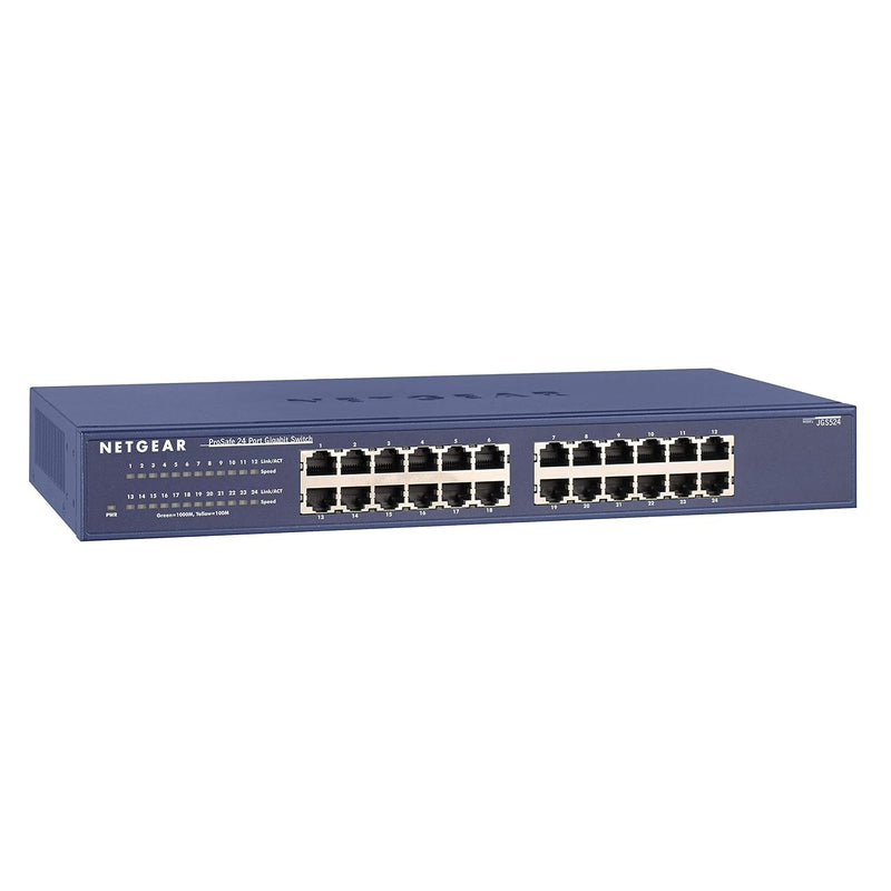 24-Port Gigabit Ethernet Unmanaged Switch (Jgs524) - Desktop Or Rackmount, And