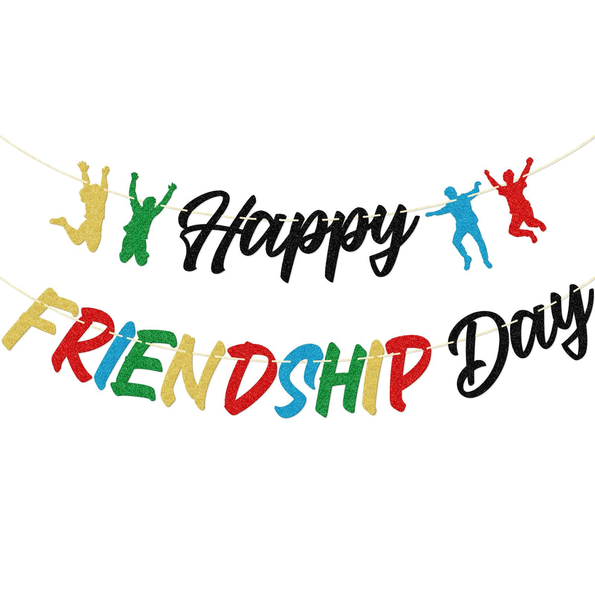Happy Friendship Day Banner, Pre-Strung