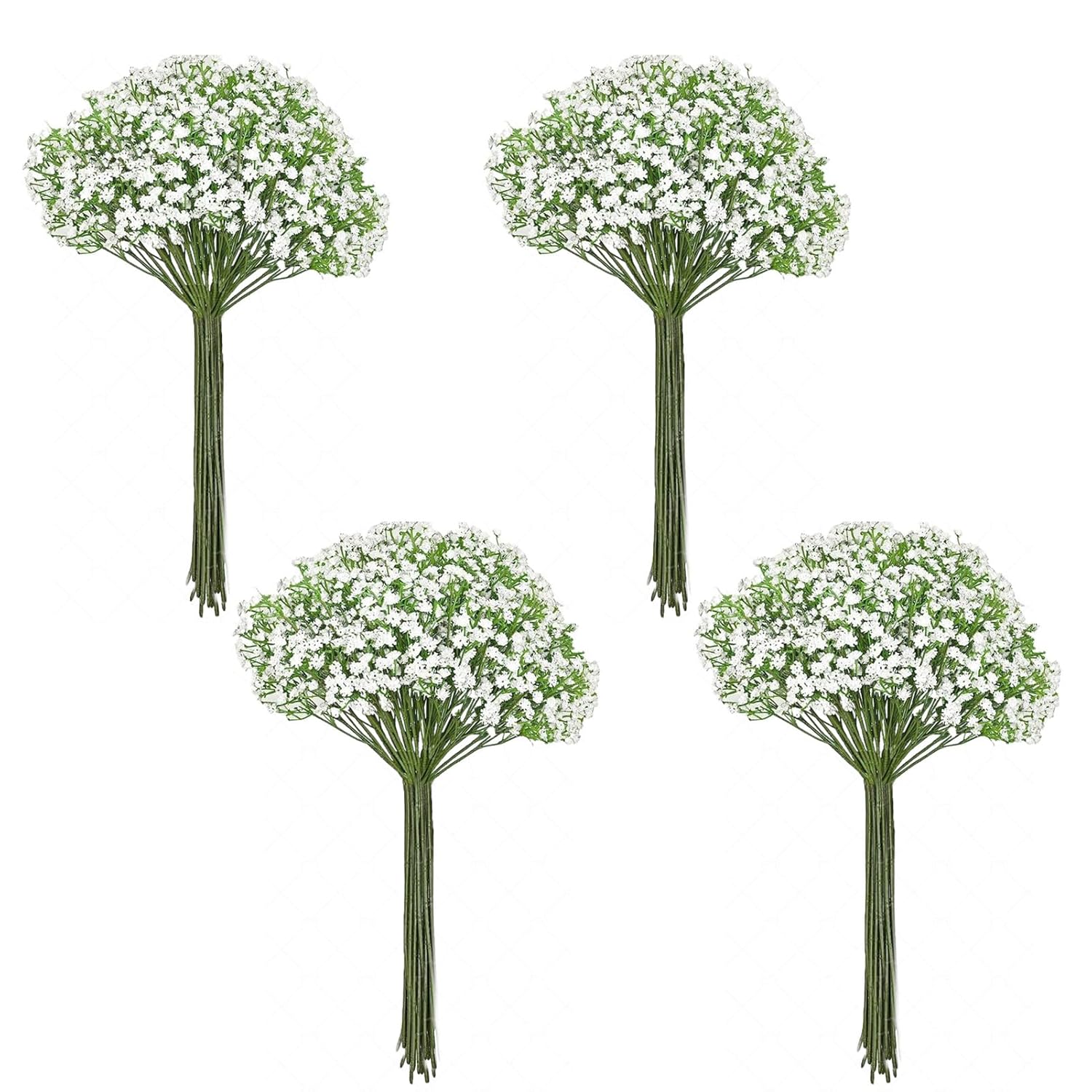 30 Pcs Fake Flowers Babys Breath Artificial Flowers Realistic White Babies Breath Gypsophila Flowers Artificial Bulk Faux Gypsophila Breath Flowers For Bouquet Garland Floral Arrangement Wedding Party