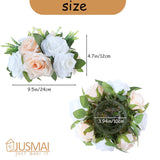 Artificial Flowers Ball 4 Pcs Champagne White Flowers Wedding Table Centerpiece Table Decorations Flower Arrangement For Table Flowers Centerpieces Wedding Flowers Wedding Centerpieces