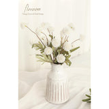 6Pcs Ivory Faux Silk Mums Artificial Flowers, Bulk Fake Small Mini Chrysanthemums With Stems For Diy White Wedding Centerpieces Floral Arrangements Vase Fillers Home Decorations