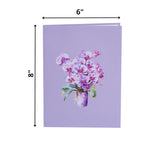 Orchid 3D Birthday Cards For Women, Mothers Day Cards, 6X8In Pop Up Gift Card For Mom, Wife, Her, Daughter, Sister, Grandma (Orchid Blossom 6X8).