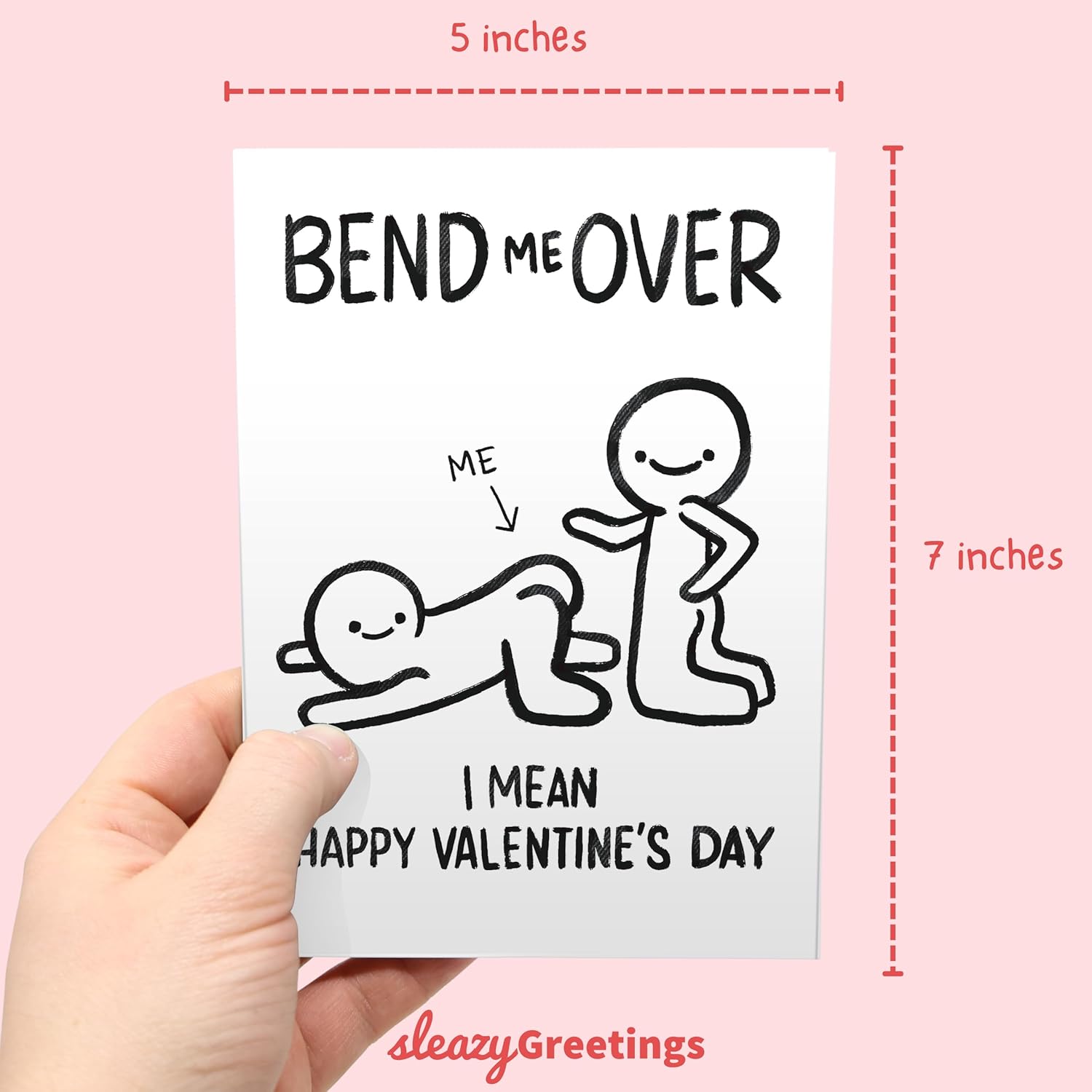 Funny Valentine'S Day Card For Him - Funny Anniversary Cards For Husband Wife - Naughty Dirty Inappropriate Birthday Card For Boyfriend - Bend Me Over Card