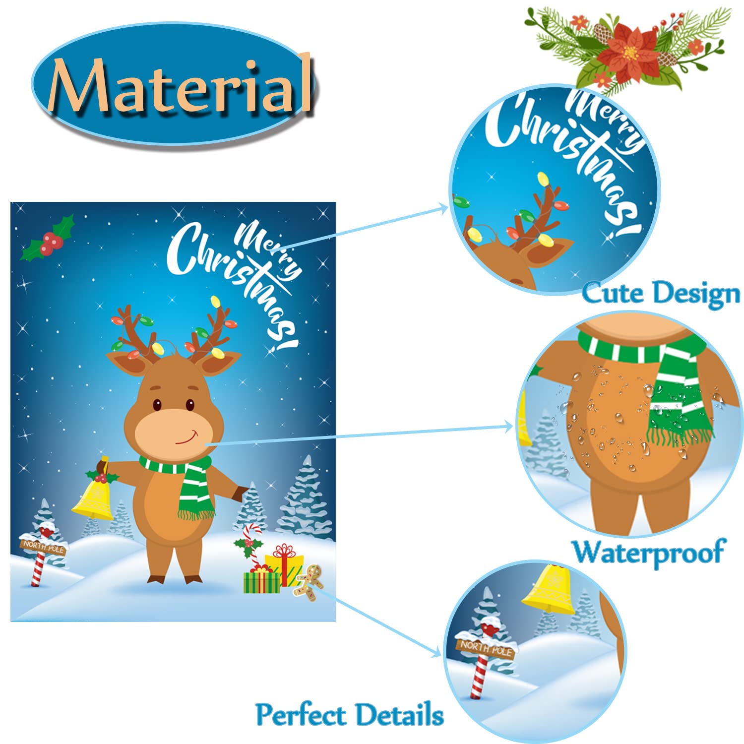 Christmas Games For Kids Pin The Nose On The Reindeer Christmas Holiday Party Games Activities Decorations Reusable 24 Noses Stickers And 1 Blindfold For Kids Adults