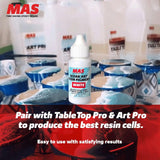 MAS Epoxies Ocean Art Resin Pigment, 1 Oz Bottle, Perfect for Creating Ocean Waves, White Pigment for Epoxy Water Effects on Countertops, Arts and Crafts, Jewelry, and Coasters Making
