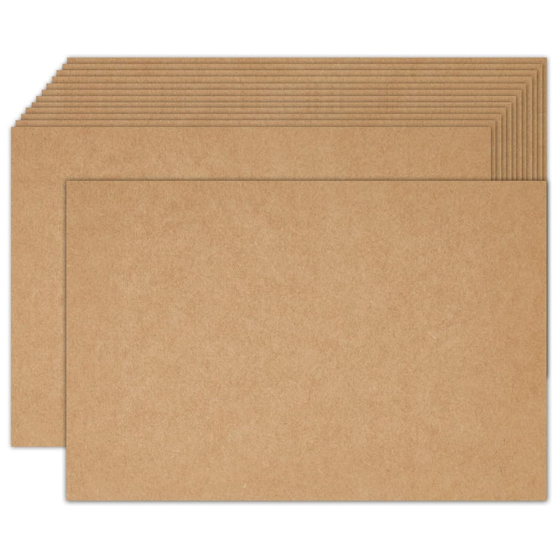 Brown Craft Cardstock 5X7 Blank Cards, 100 Pack 80Lb Cover Card Stock For Invi