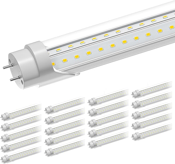 20 Pack 4FT T8 LED Bulbs 36W 5400LM 6500K Daylight Ballast Bypass Fluorescent Replacement