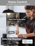 A19 Alexa Smart Light Bulbs 6 Pack 12W Tunable White 2700K-6000K E26 60W Equivalent No Hub Required