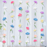 6 Pcs Wildflowers Artificial Flowers Decorations,Hanging Flowers Garland With Hooks Spring Wild Flowers For Wedding Party Background Birthday Baby Shower Home Birthday Decorations