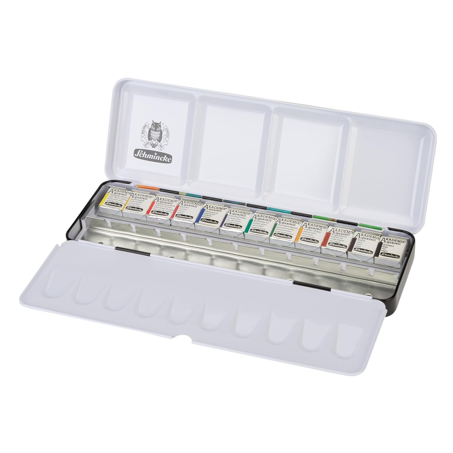 - Akademie Aquarell, 12 X 1/2 Pans, 75 782 097, Metal Box, Painting Set, Fine Watercolors
