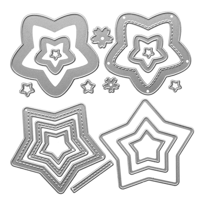 Metal Nesting Die Cuts 2 Twinkle Star Embossing Stencil Cutting Dies F