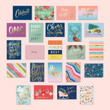 100 All Occasion Cards & Envelopes Set - Greeting Notecards Assortment Box - Birthday Cards Bulk For Office, Thank You, Holiday, Blank Notecards & More – Organizer Box Included